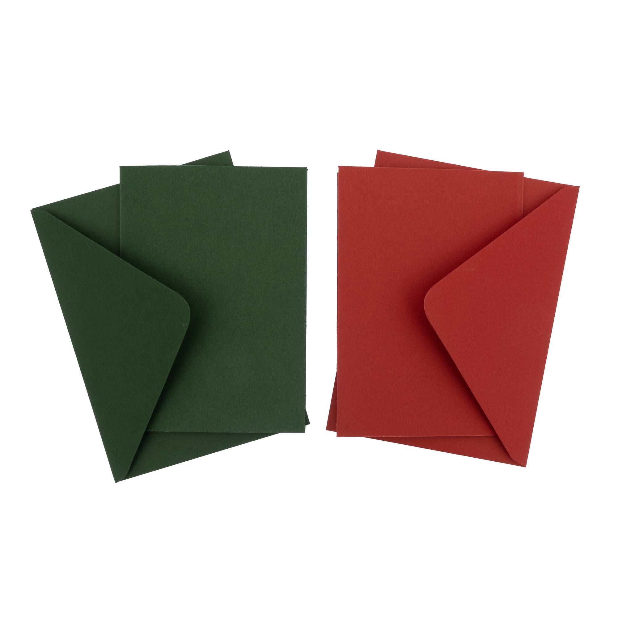 Red and Green Cards A6 50 Pack