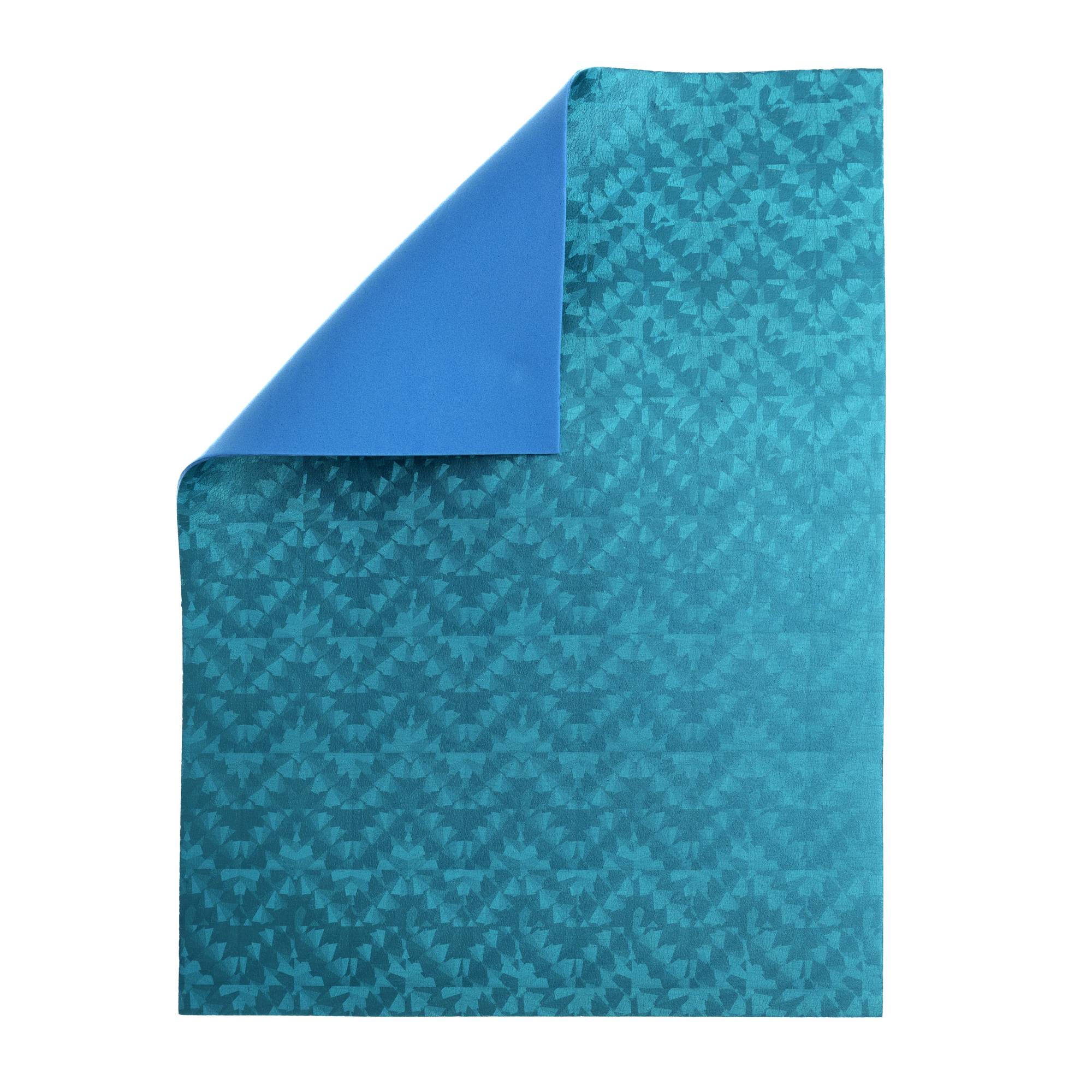 Turquoise Hologram EVA Foam Sheet 22.5cm x 30cm