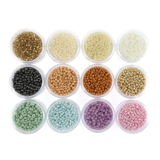 Pastels Seed Beads Box