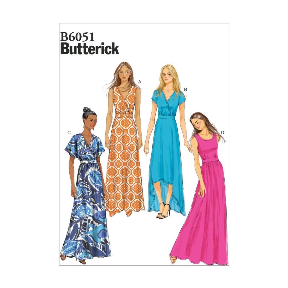 Simplicity Women’s Dress Sewing Pattern B6051 (16-24)