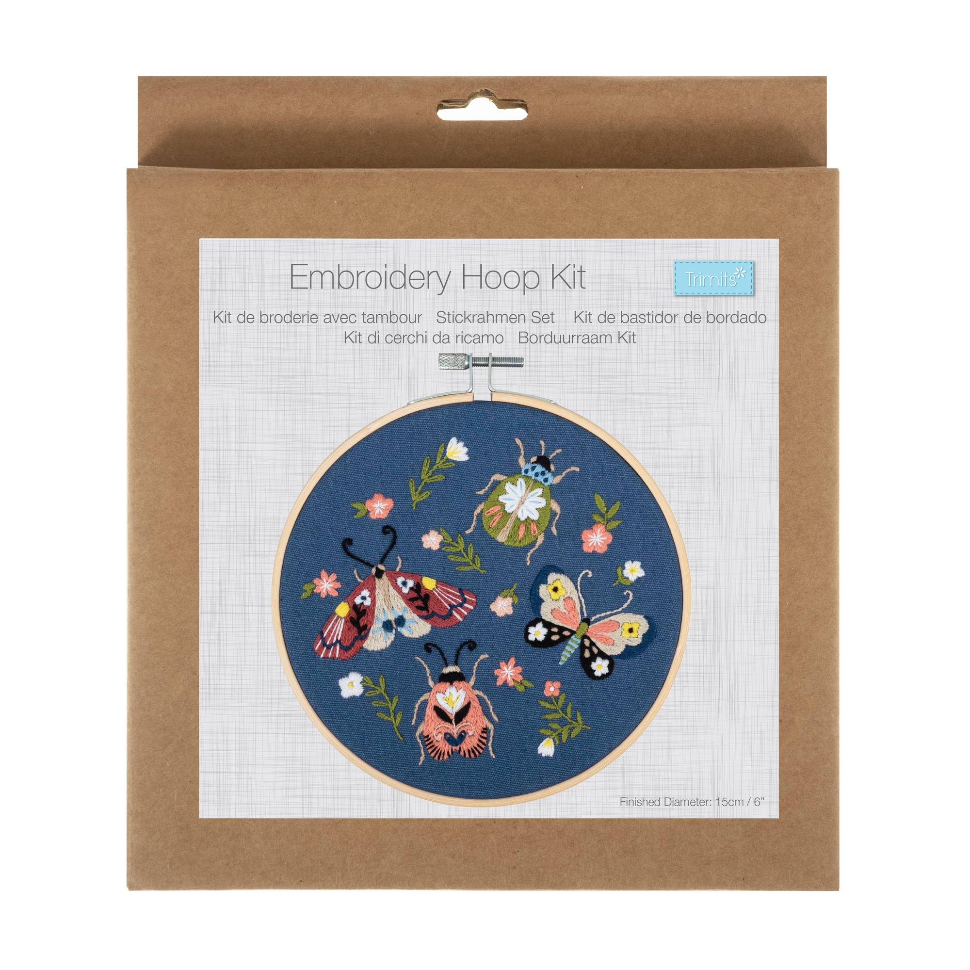 Trimits Mini Beasts Embroidery Hoop Kit