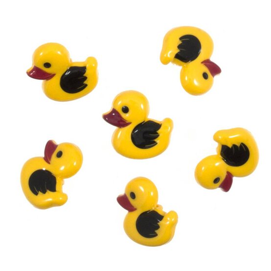 Trimits Yellow Duck Craft Buttons 6 Pieces