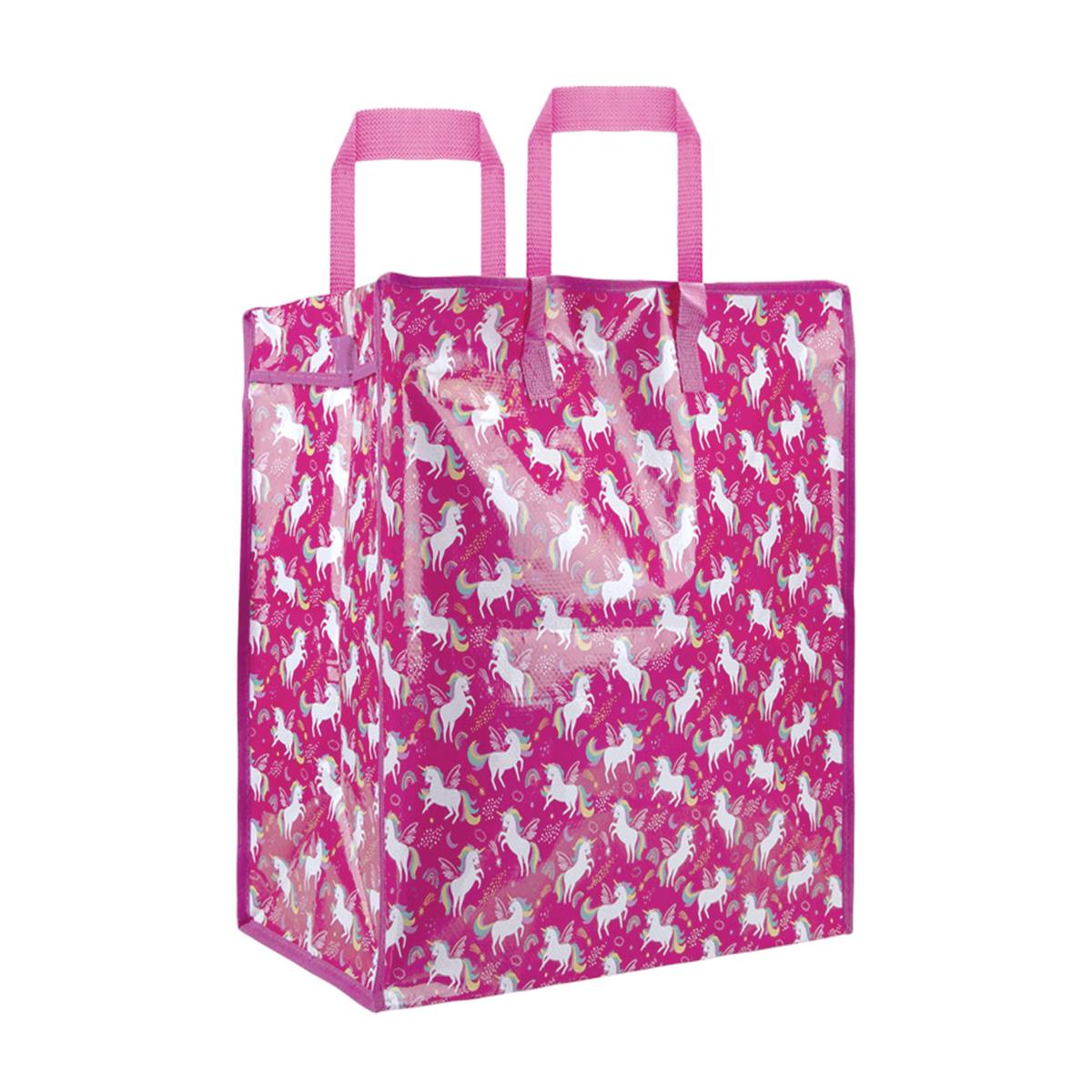 Pink Unicorn Woven Laundry Bag