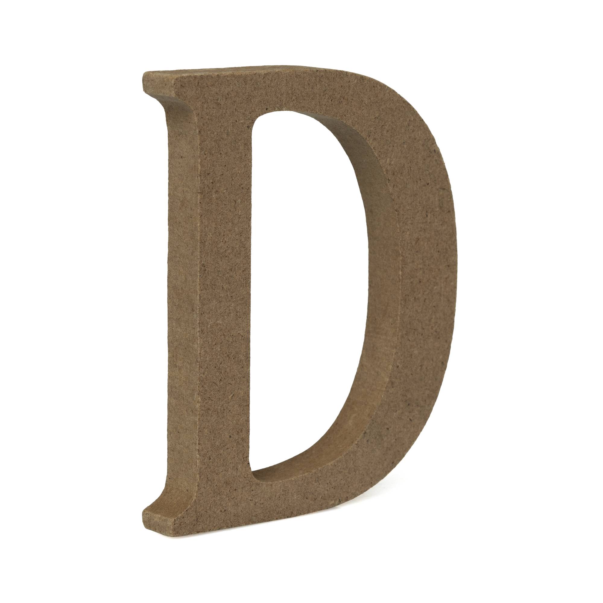MDF Wooden Letter D 8cm