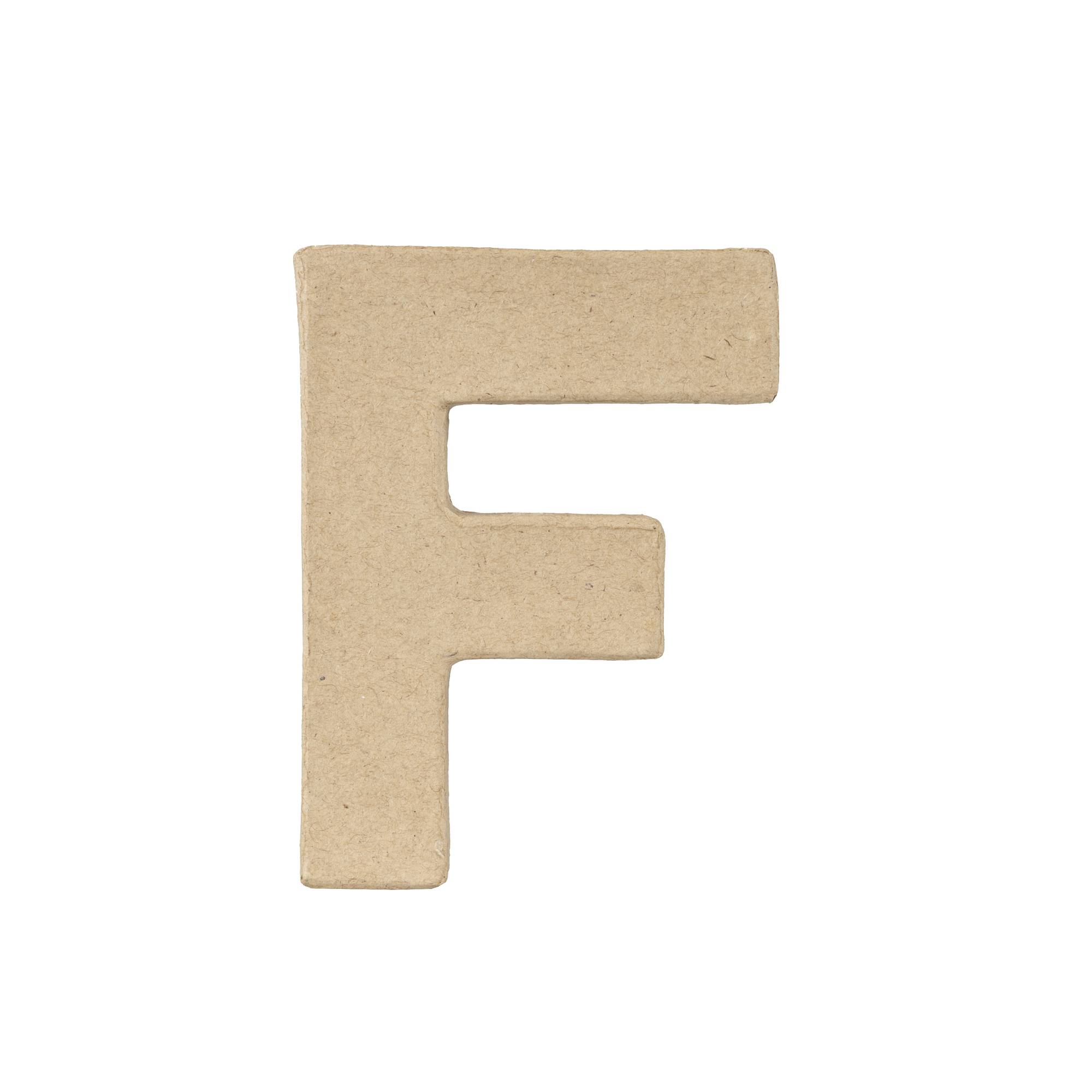Mini Mache Letter F 10cm