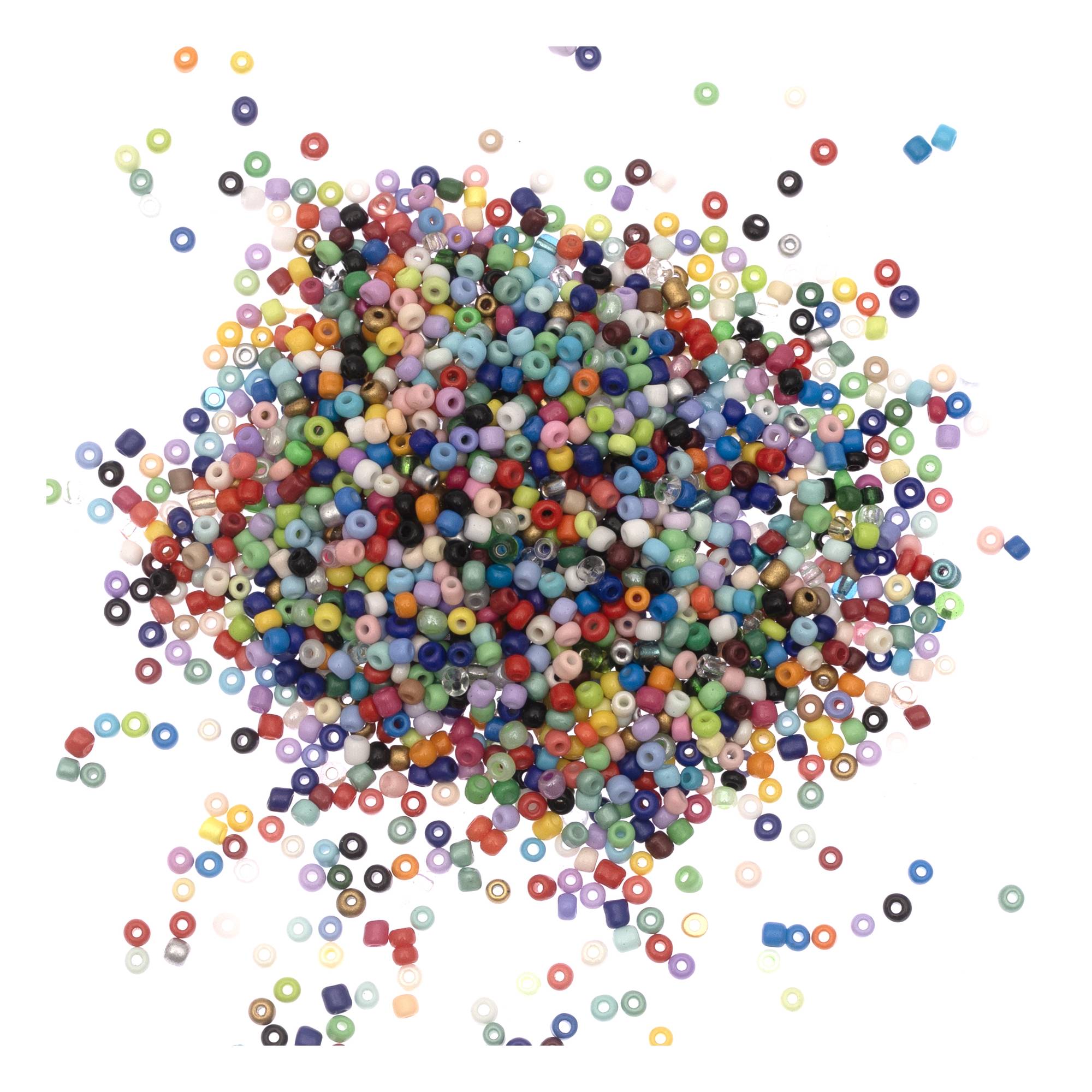 Mixed Round Beads 50g