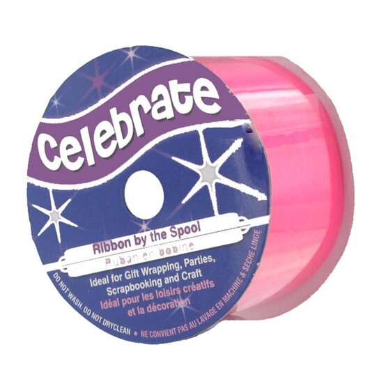 Hot Pink Organza Ribbon 32mm x 5m