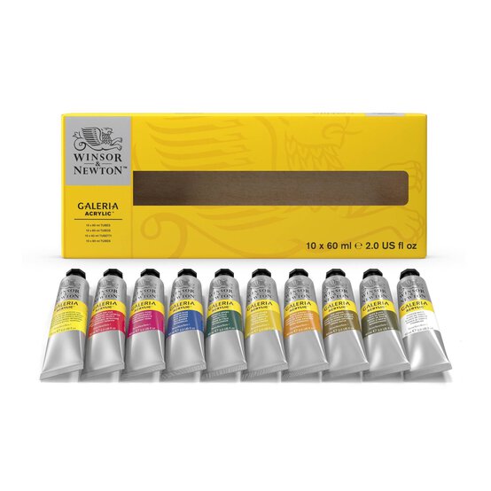 Winsor & Newton Galeria Acrylic Paint 60ml 10 Pack
