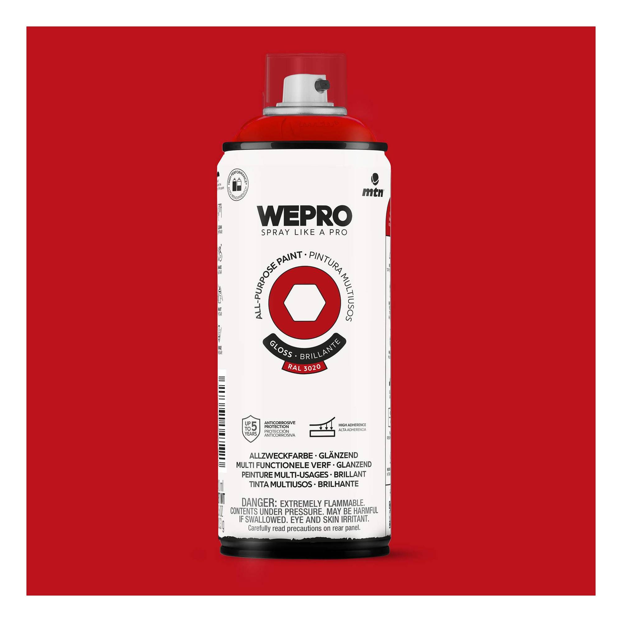 MTN WEPRO Scarlet Red Gloss All-Purpose Paint 400ml