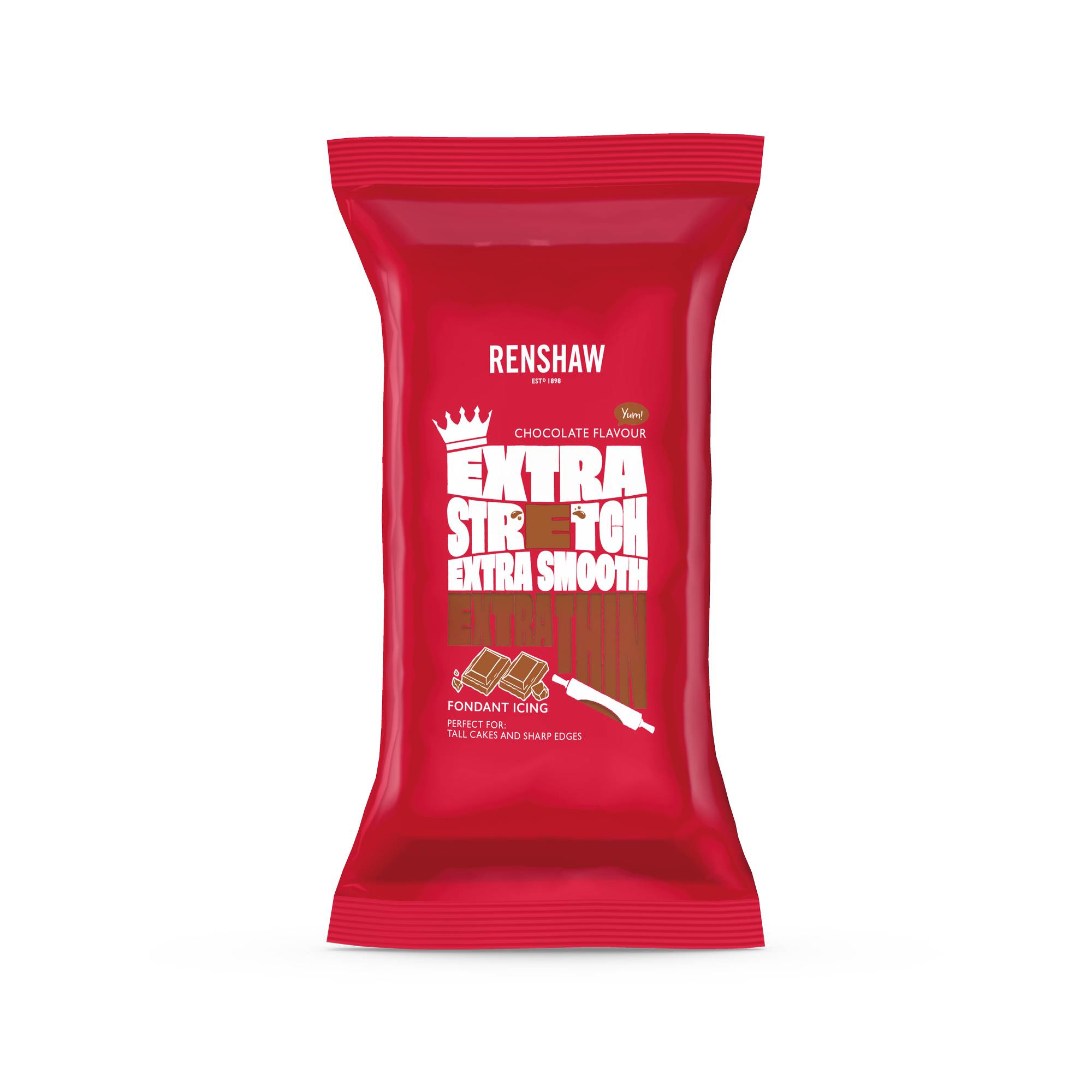 Renshaw Chocolate Flavour Extra Ready To Roll Icing 1kg