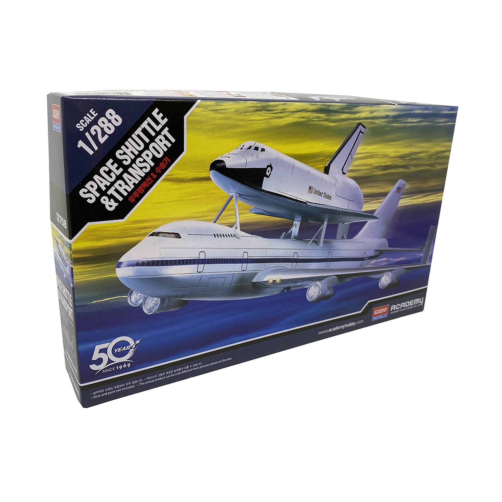 Academy Space Shuttle and Transport Model Kit 1:288