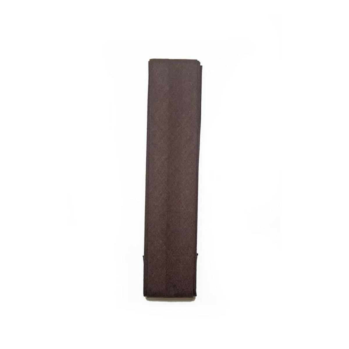 Brown Poly Cotton Bias Binding 25mm x 2.5m