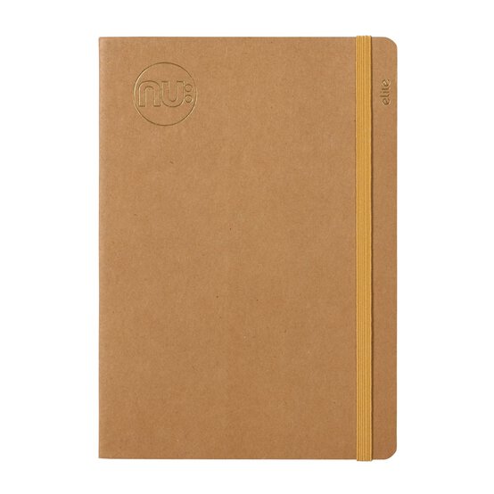 NU Elite Kraft Stitched Notebook A4