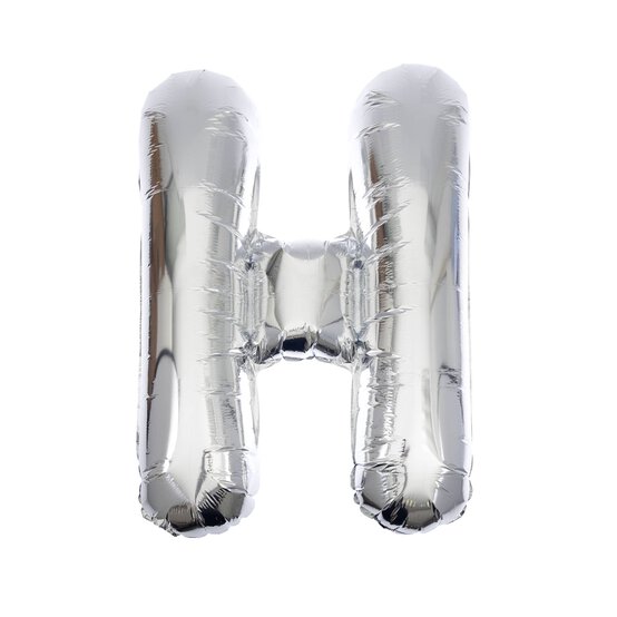 Extra Large Silver Foil Letter H Balloon