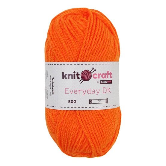 Knitcraft Orange Everyday DK Yarn 50g