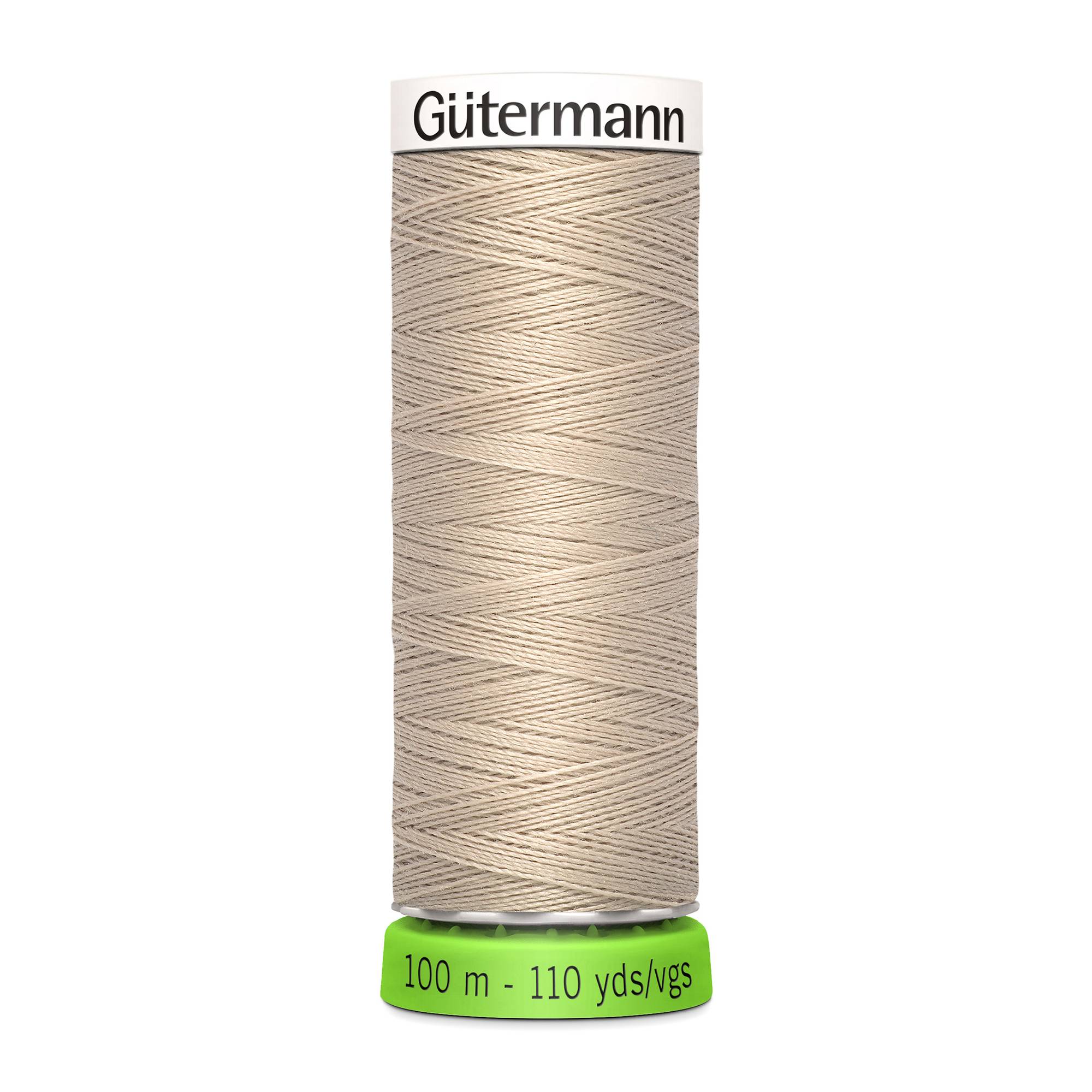 Gutermann Beige Sew All Recycled rPET Thread 100m (722)