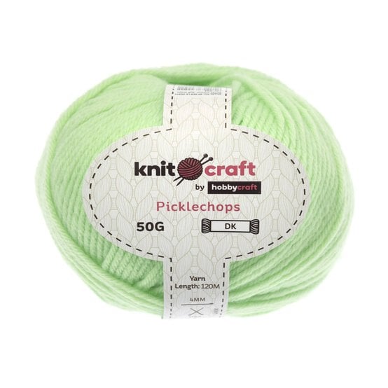 Knitcraft Soft Green Picklechops DK Yarn 50g