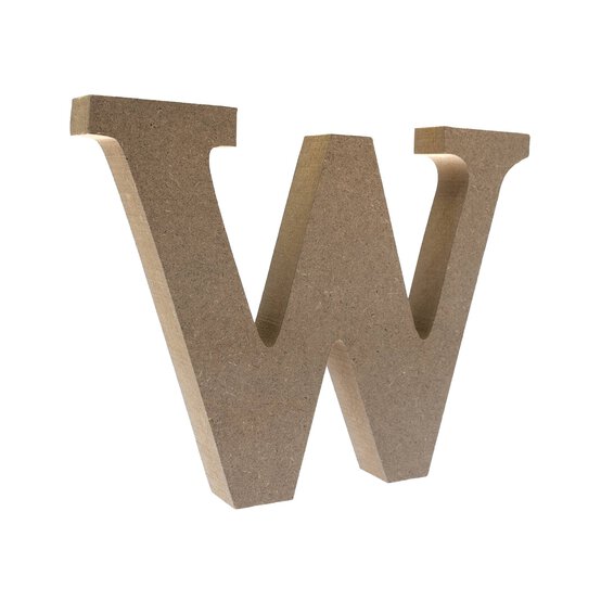 MDF Wooden Letter W 13cm