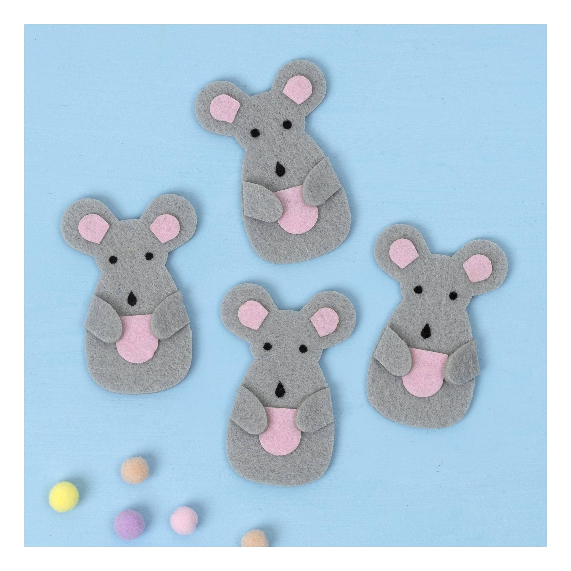 Felt Mice 4 Pack