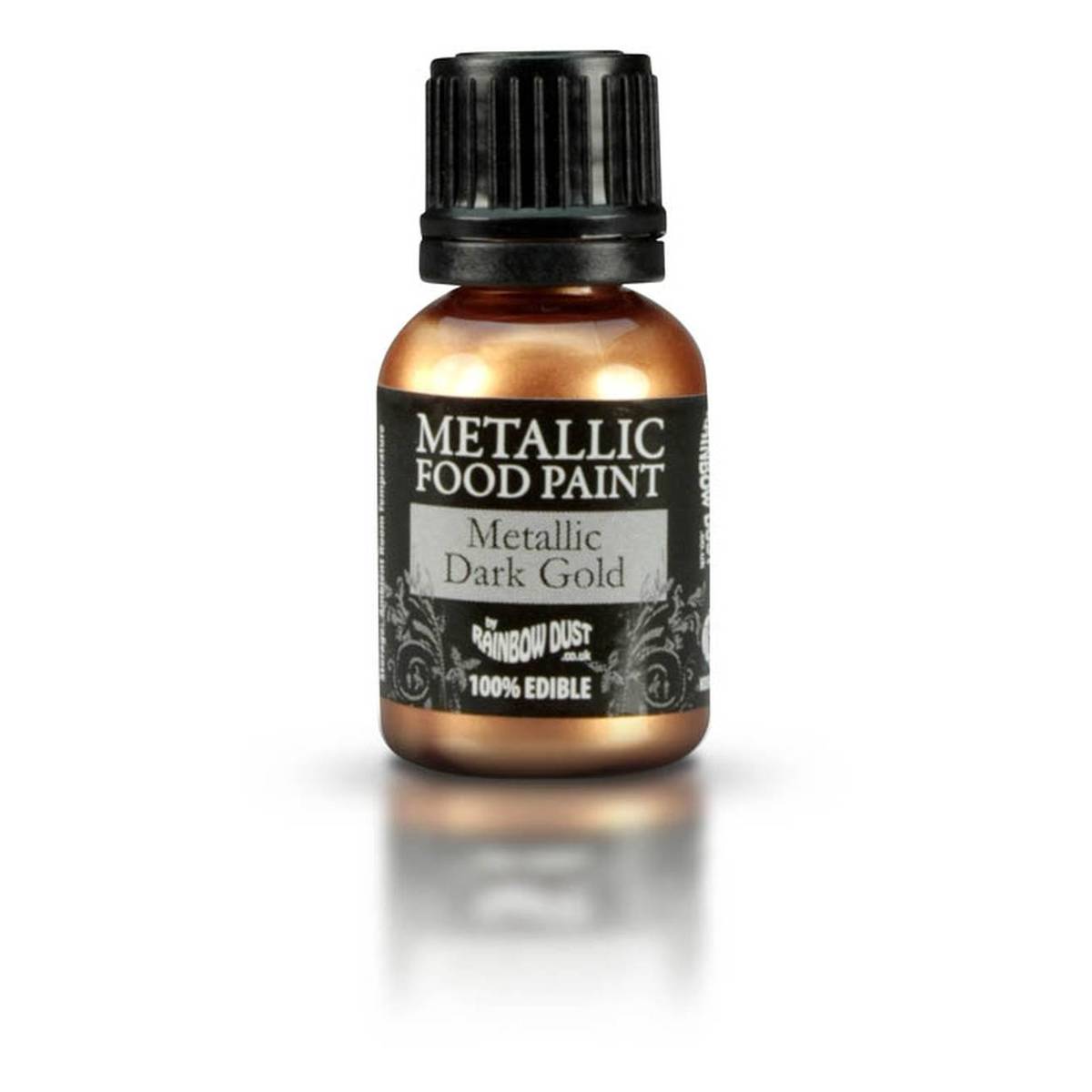 Rainbow Dust Metallic Dark Gold Food Paint 25ml