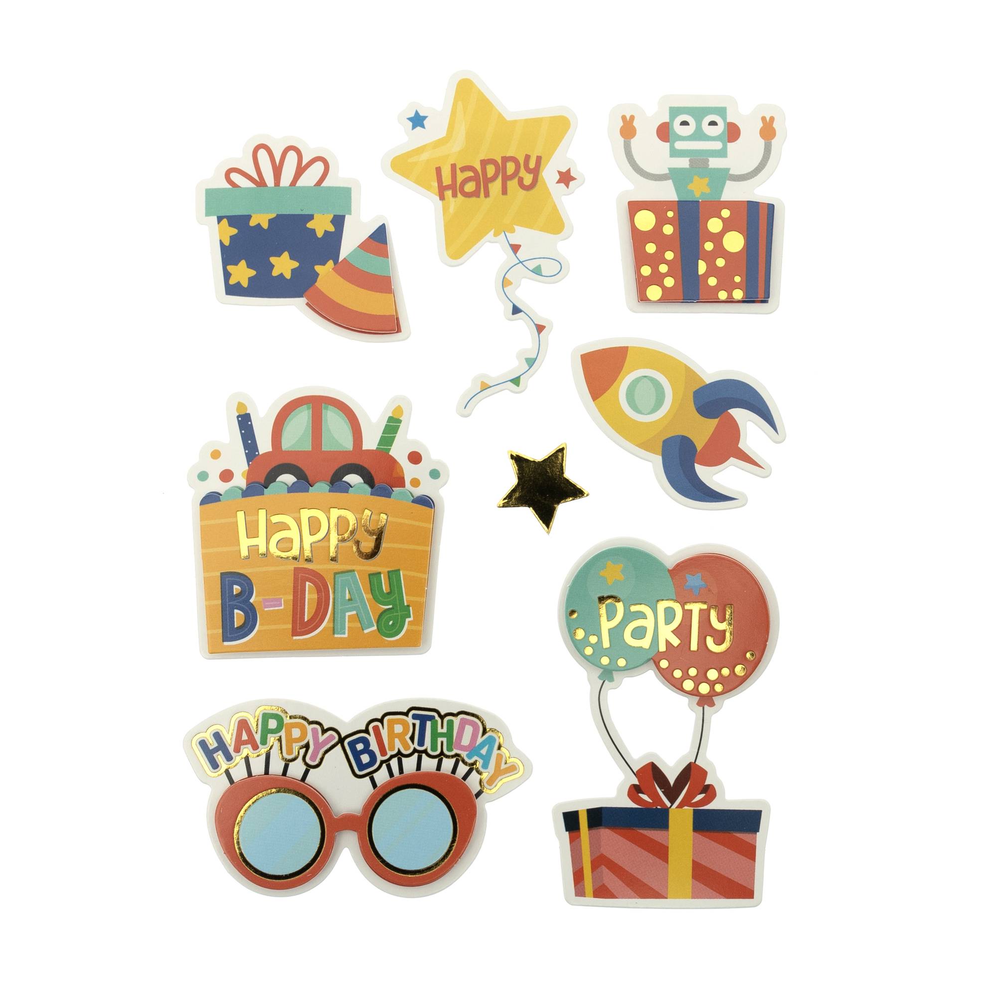 Robot Card Toppers 8 Pack