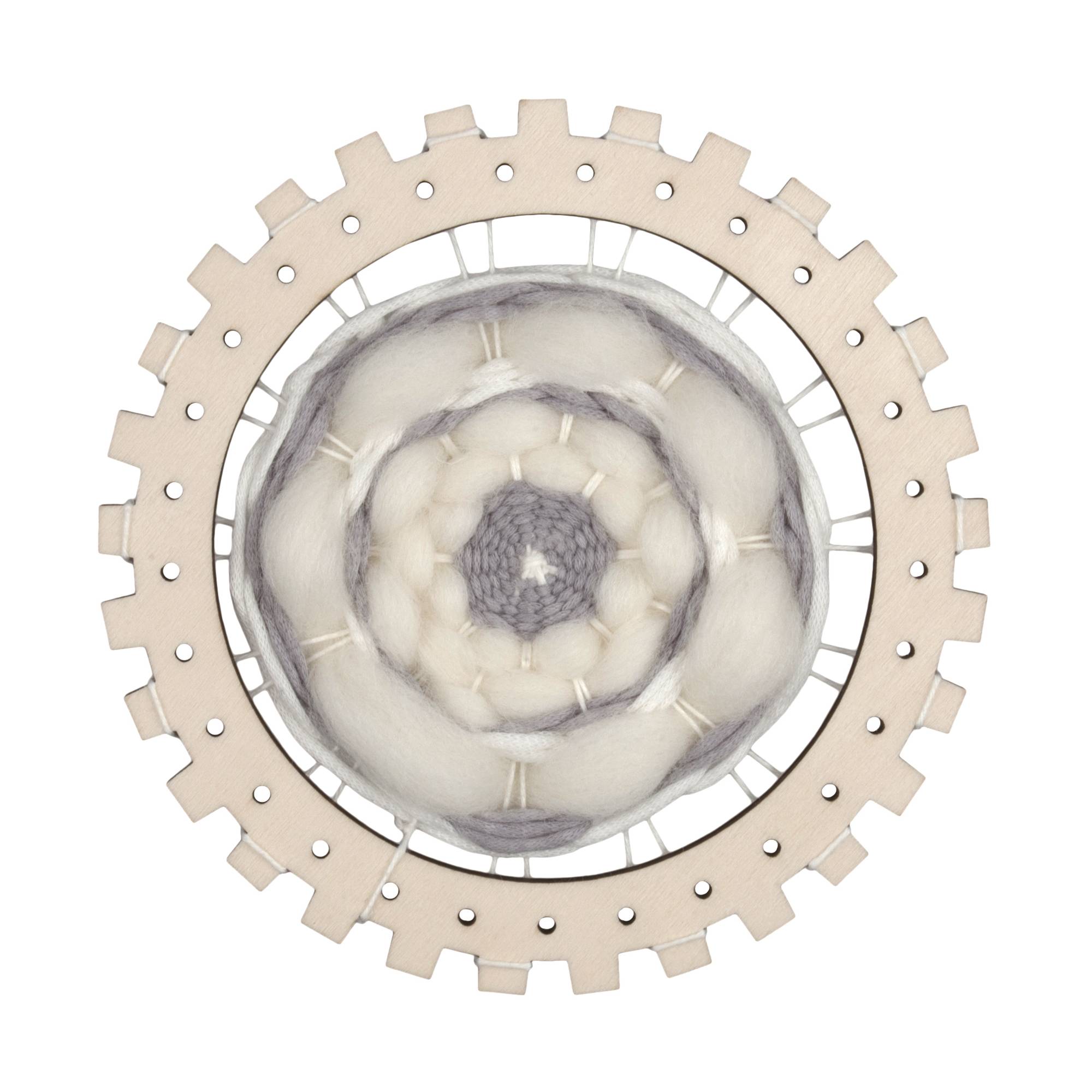 Natural Circular Weaving Loom Set 5 Pieces