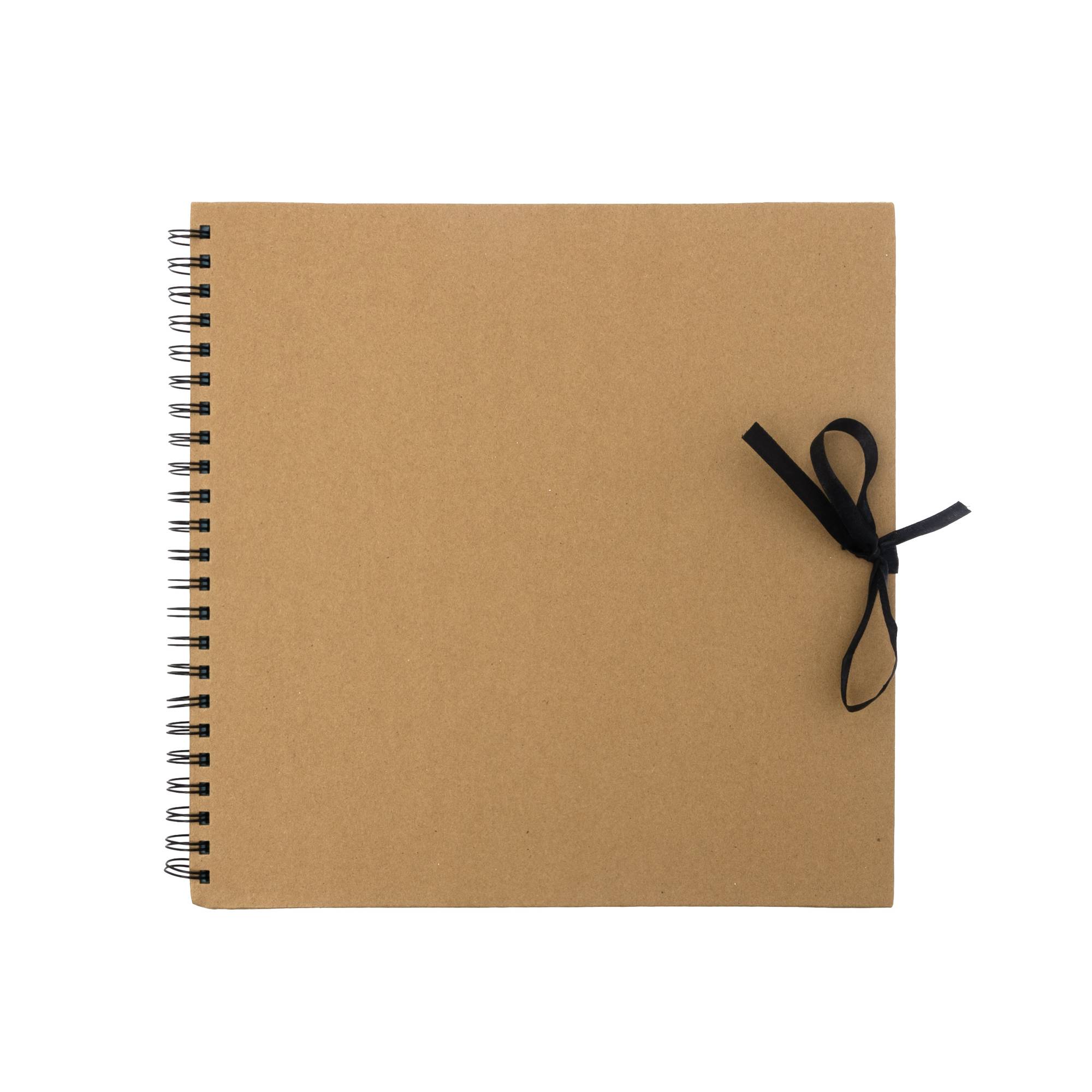 Kraft Scrapbook with Coloured Sheets 8 x 8 Inches