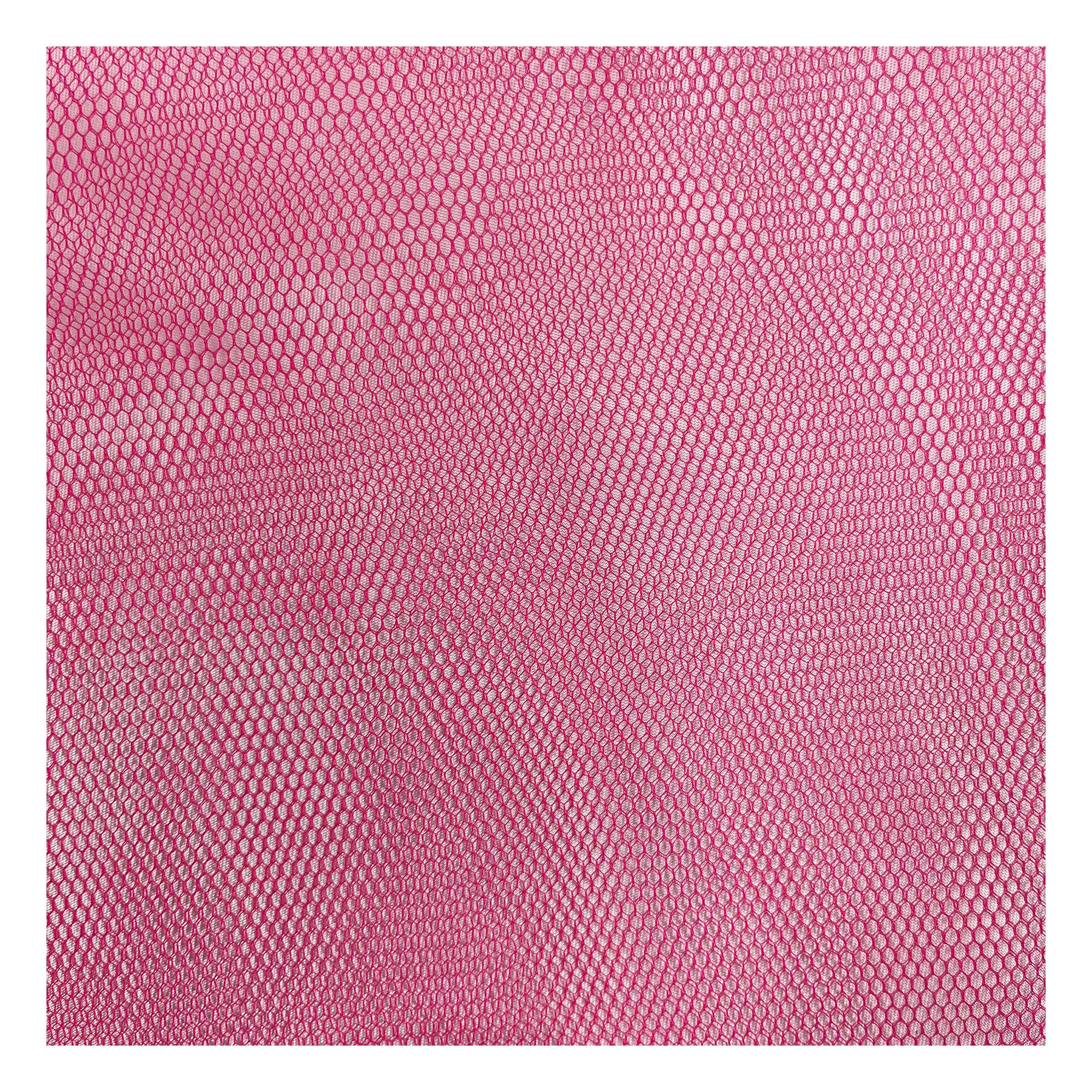 Cerise Nylon Dress Net Fabric by the Metre