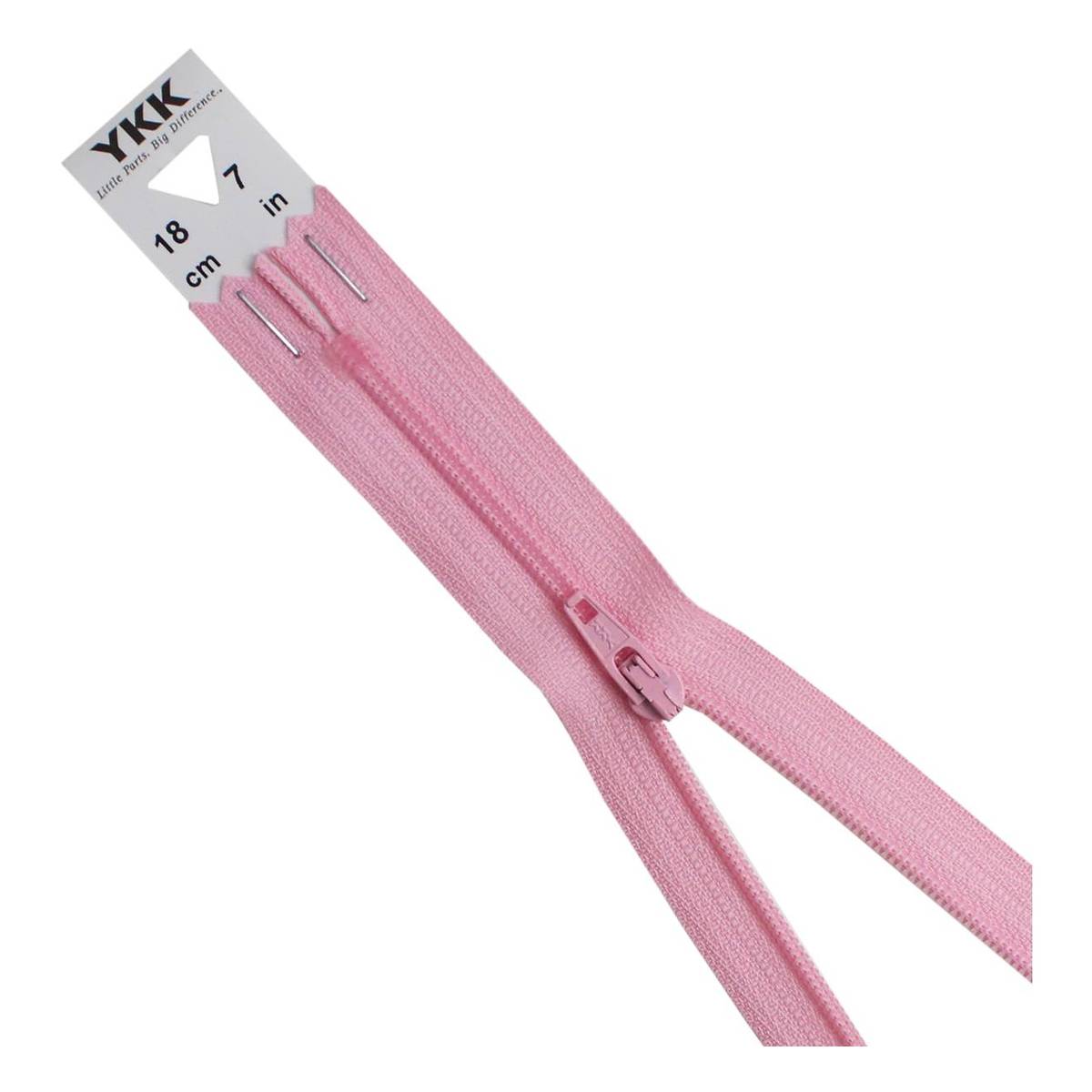 YKK Pink Dress and Skirt Zip 18cm