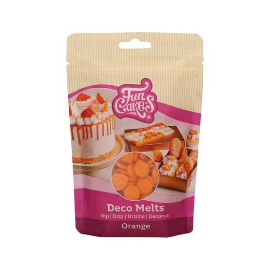 Funcakes Orange Deco Melts 250g