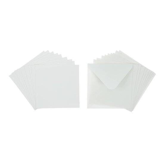 Papermania White Cards6 x 6 Inches 10 Pack