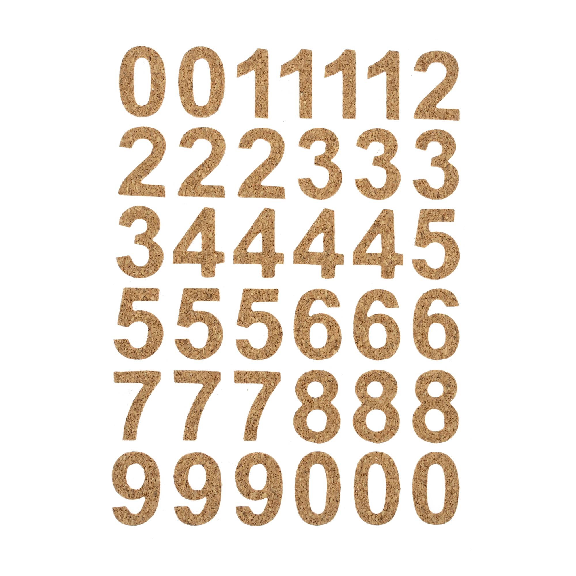 Number Cork Toppers 37 Pack