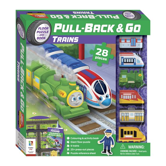 Pull-Back and Go Trains Activity Set