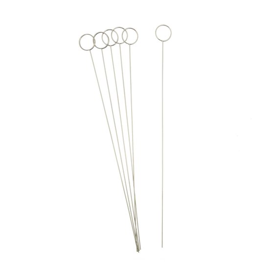 Silver Circle Card Holders 6 Pack