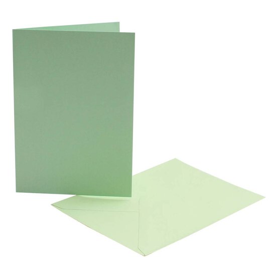 Light Green CardsA6 6 Pack