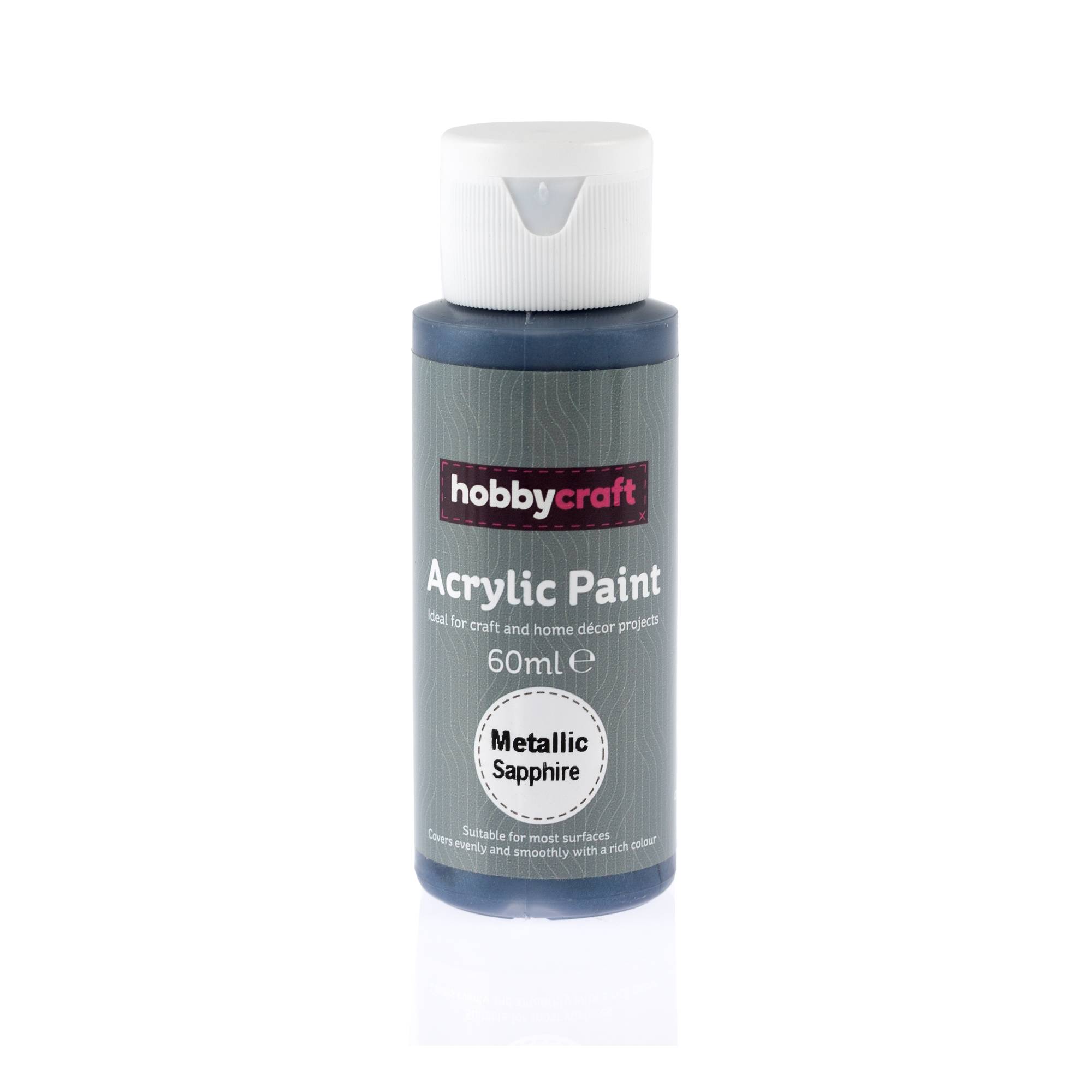 Metallic Sapphire Acrylic Craft Paint 60ml