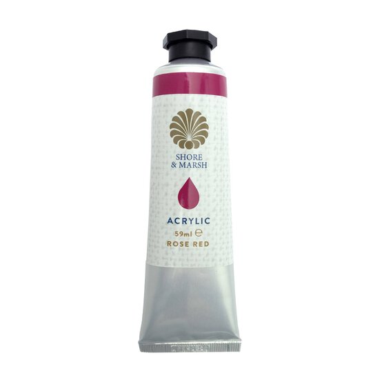 Shore & Marsh Rose Red Acrylic Paint 59ml
