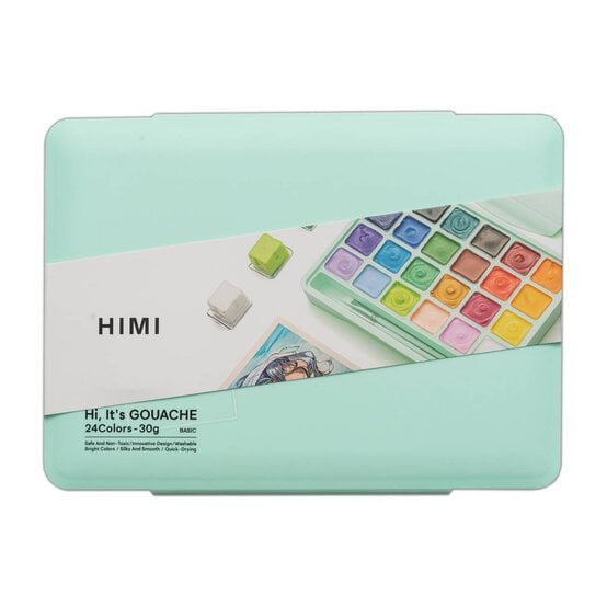 HIMI Green Jelly Cup Gouache Set 30ml 24 Pack