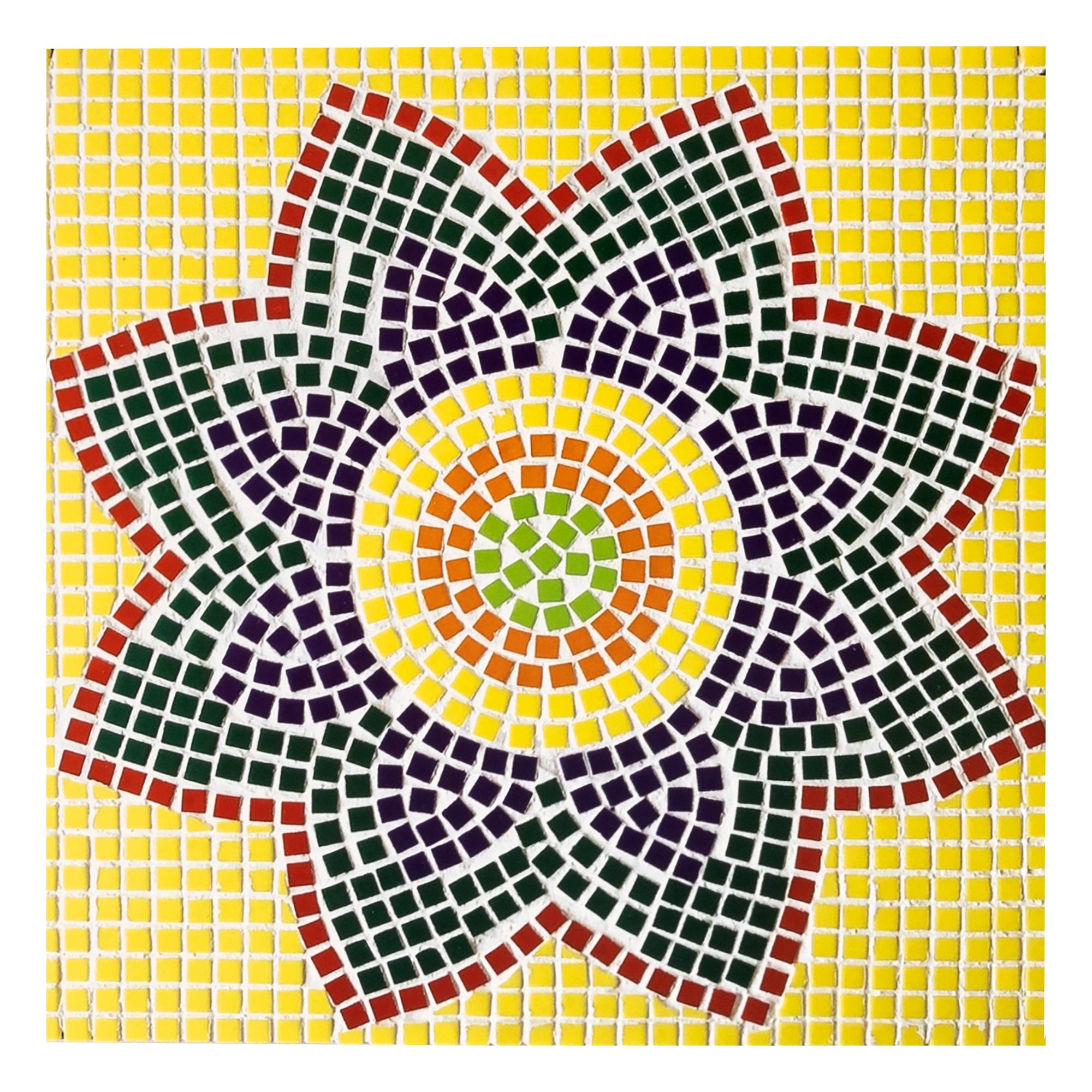 Large Primary Mandala Mosaic Kit 20cm