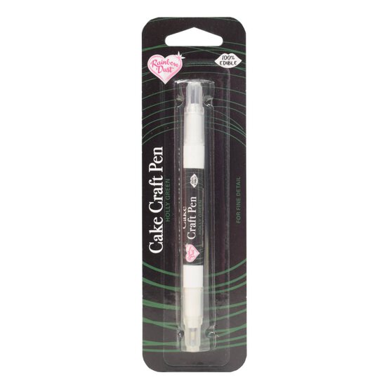 Rainbow Dust Holly Green Double-Ended Edible Food Pen