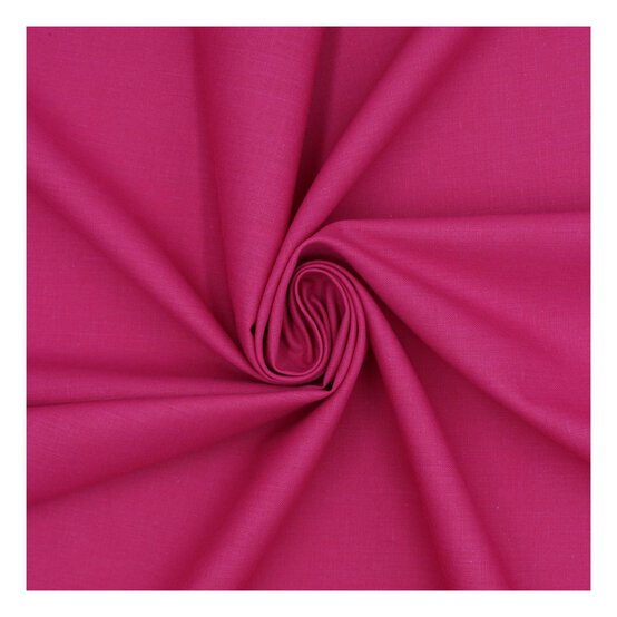 Cerise Polycotton Extra Wide Fabric by the Metre