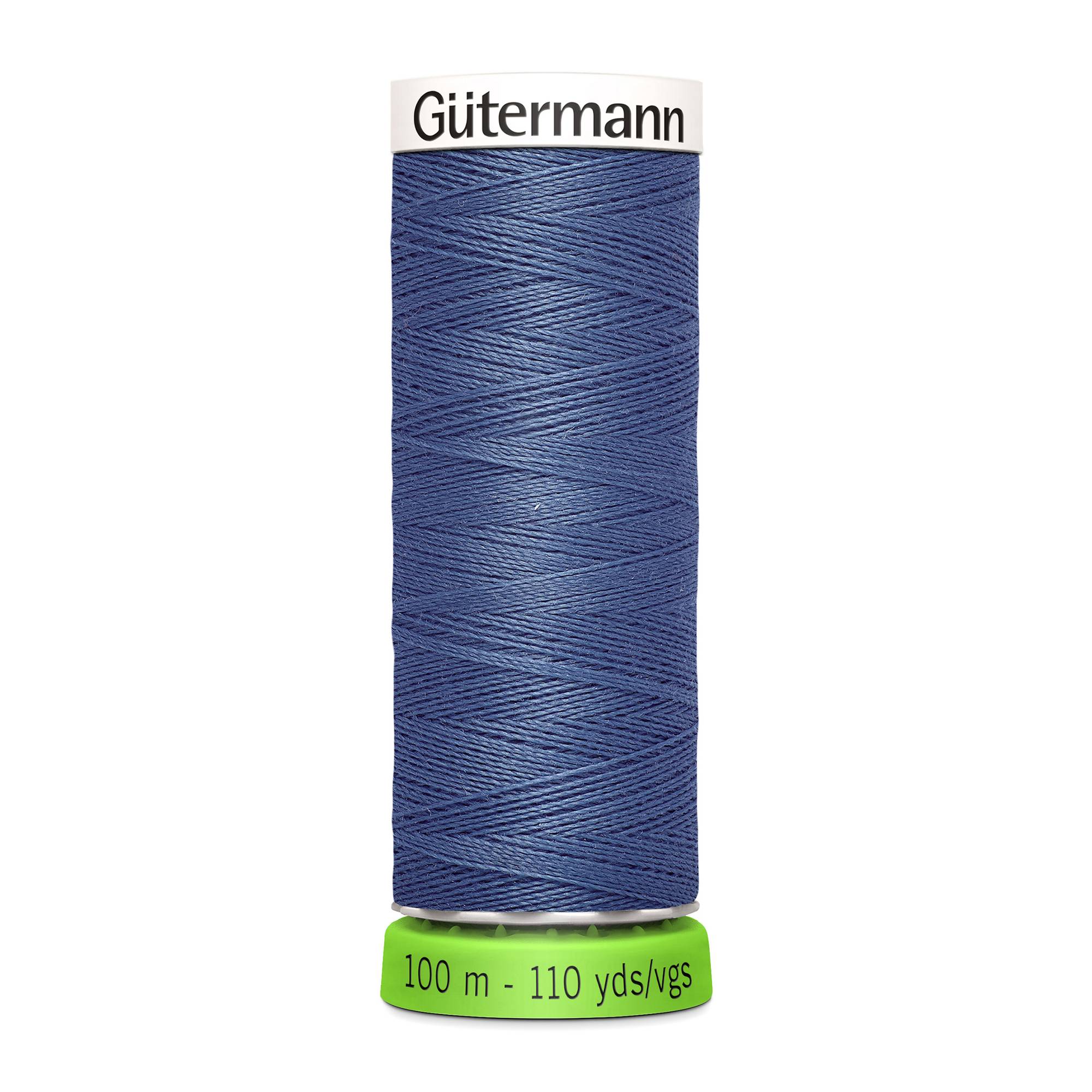Gutermann Blue Grey Sew All Recycled rPET Thread 100m (112)