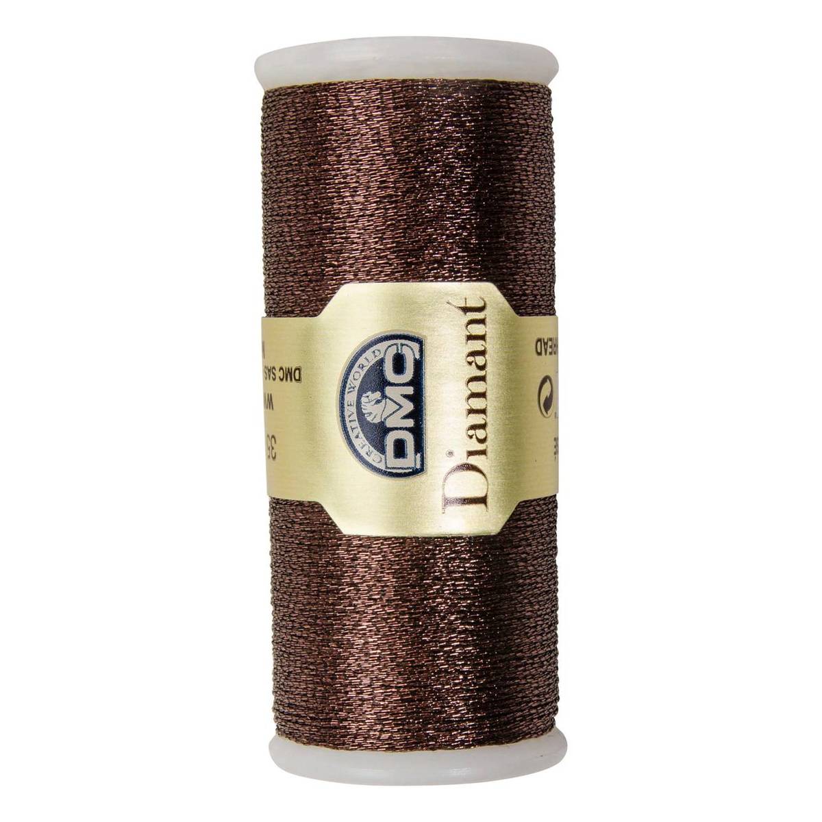 DMC Brown Diamant Metallic Thread 35m (D898)
