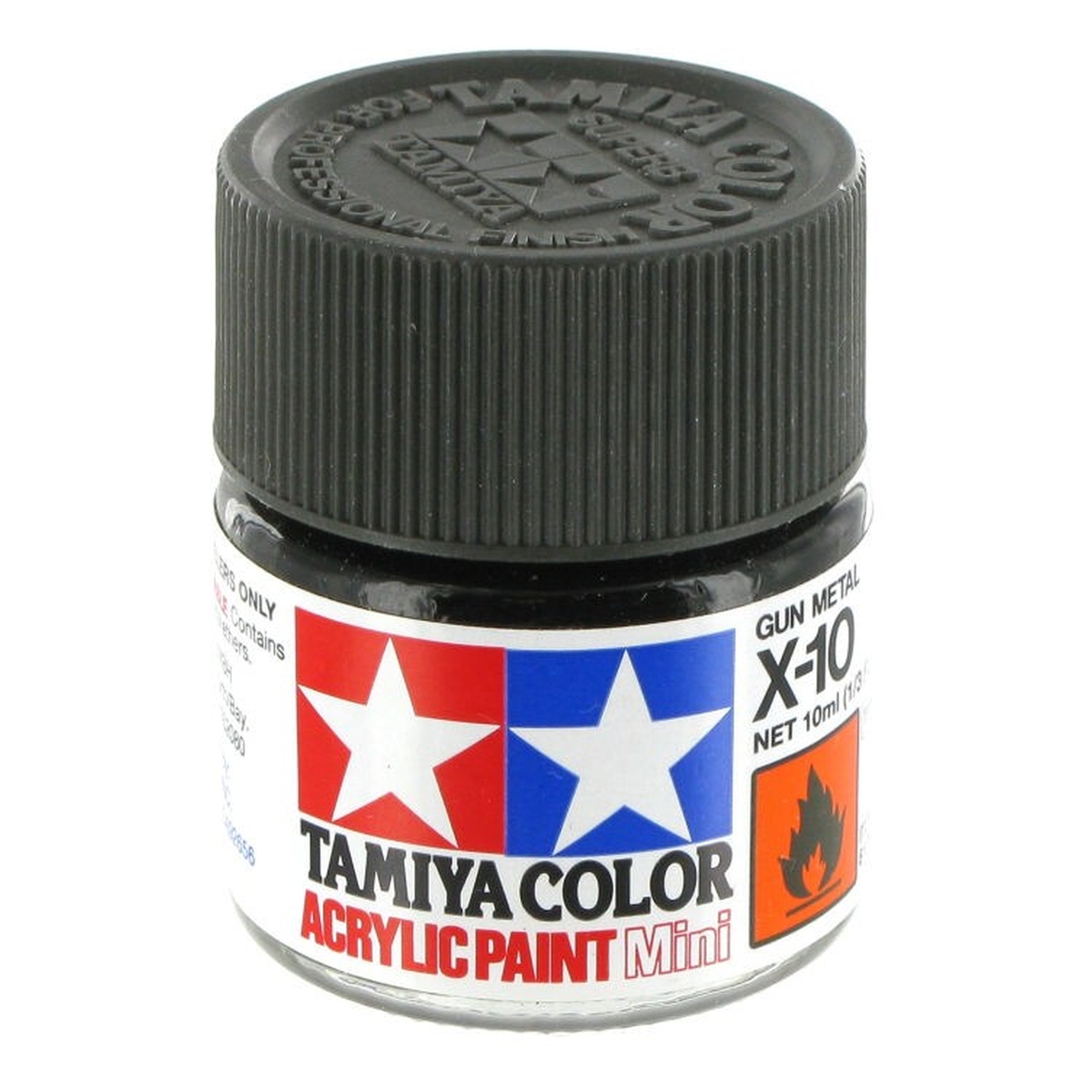 Tamiya Colour Acrylic Paint X-10 Gun Metal 10ml