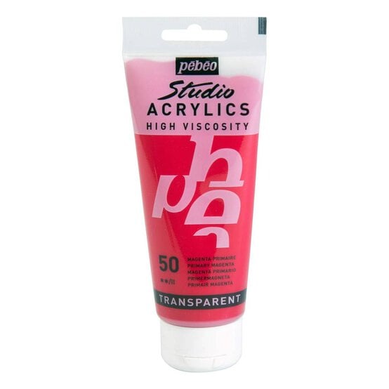Pebeo Primary Magenta Studio Acrylic Paint 100ml