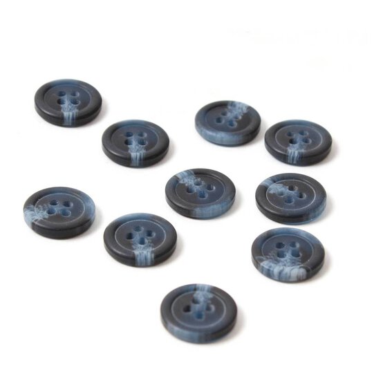 Hemline Assorted Basic Knitwear Button 10 Pack