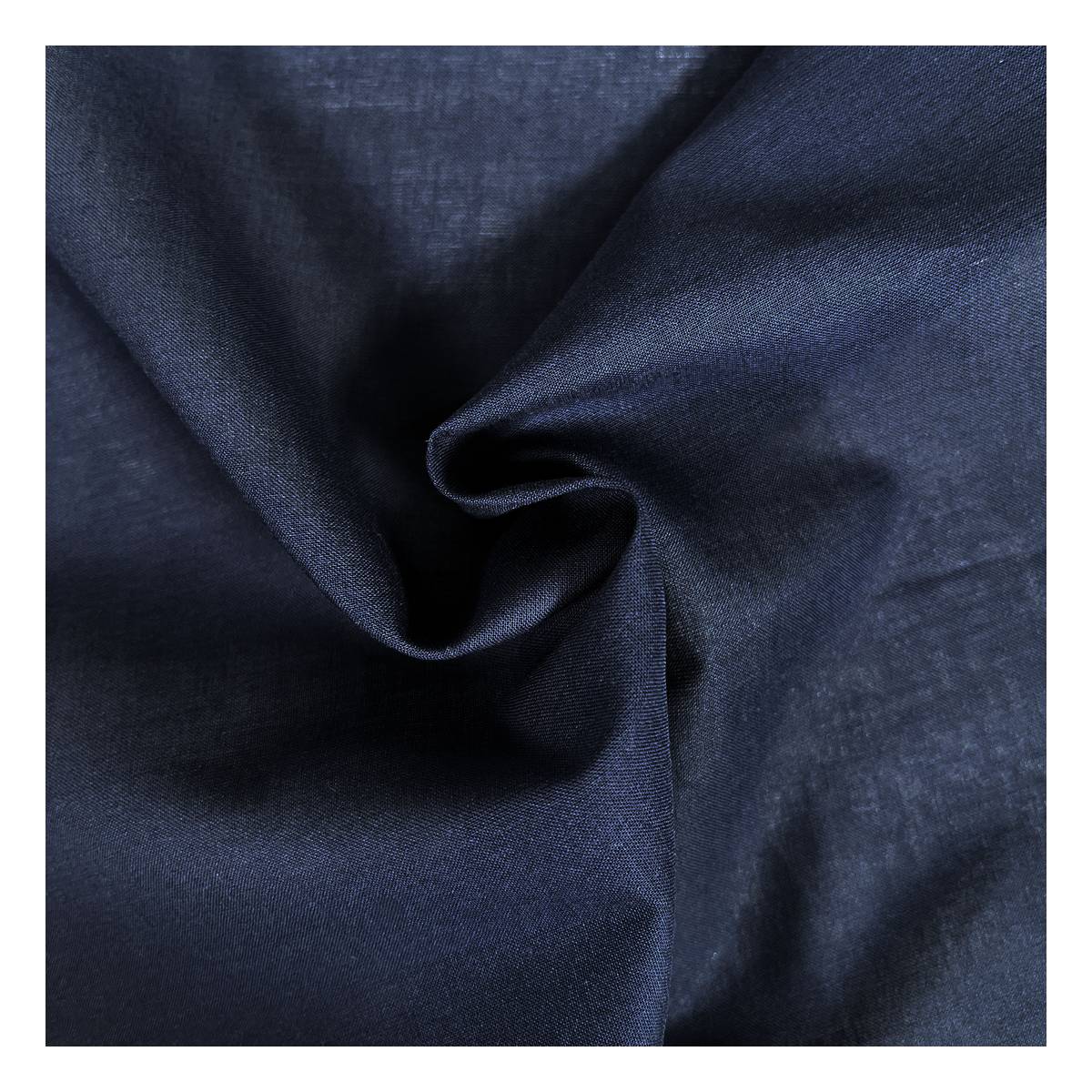 Navy Lawn Cotton Fabric by the Metre