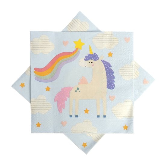 Unicorn Party Napkins 16 Pack