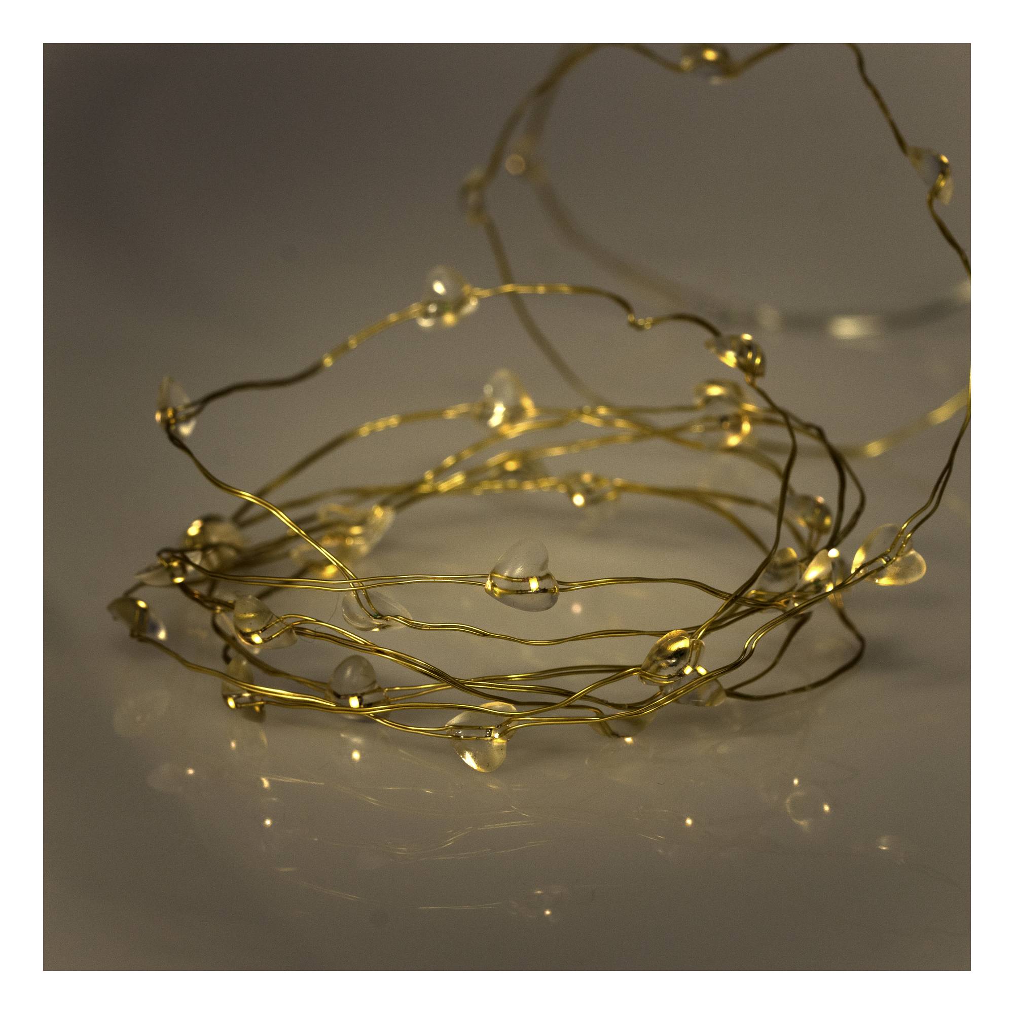 LED Heart Lights 2.45m