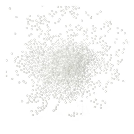 White Opaque Seed Beads 3mm 50g